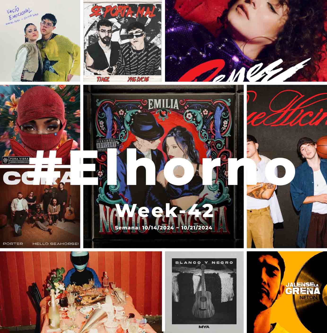 Top 10 de canciones esta semana – [El Horno – Week 42]