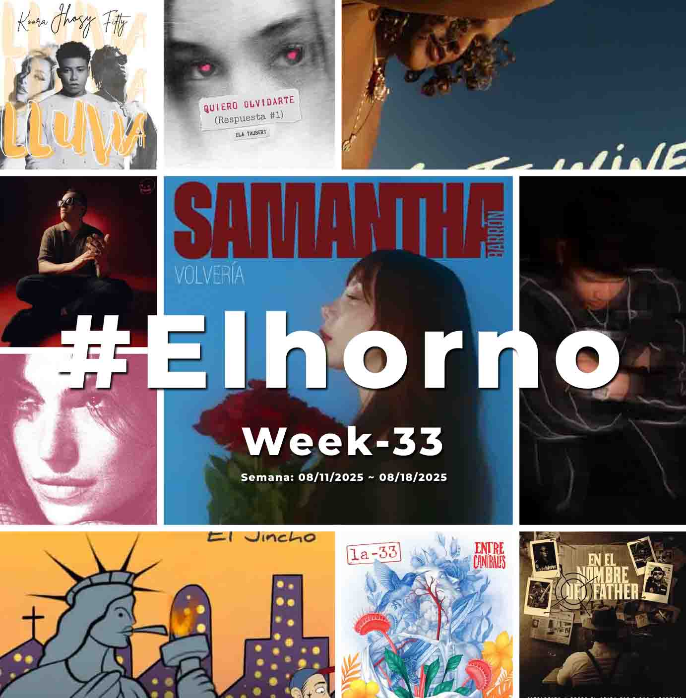 Top 10 de canciones esta semana – [El Horno – Week 33]