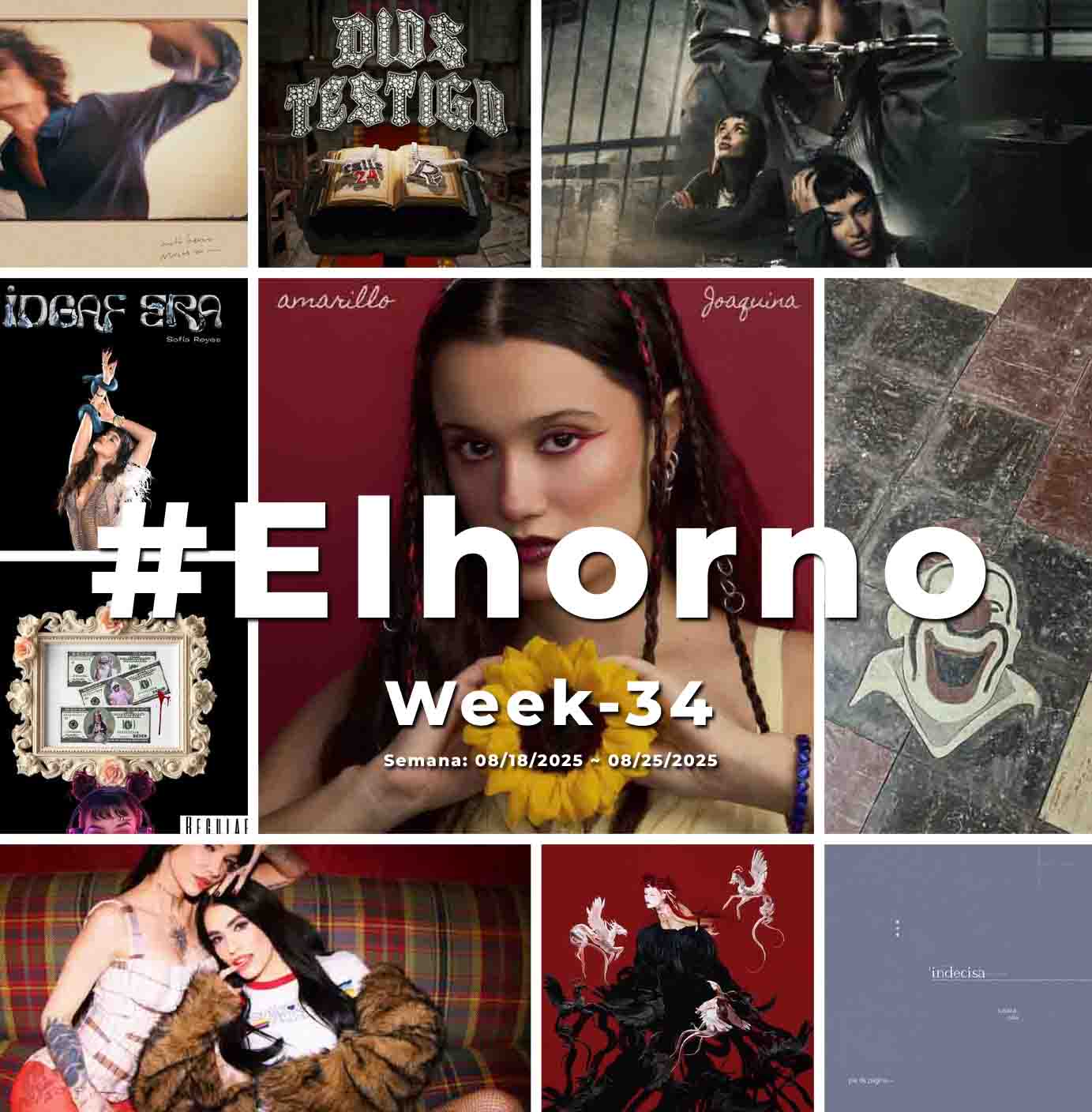 Top 10 de canciones esta semana – [El Horno – Week 34] 