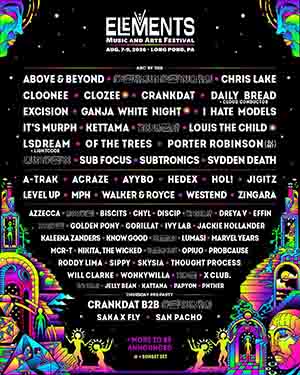 Elements Music & Arts Festival Revela el Lineup de la Fase Uno para 2026