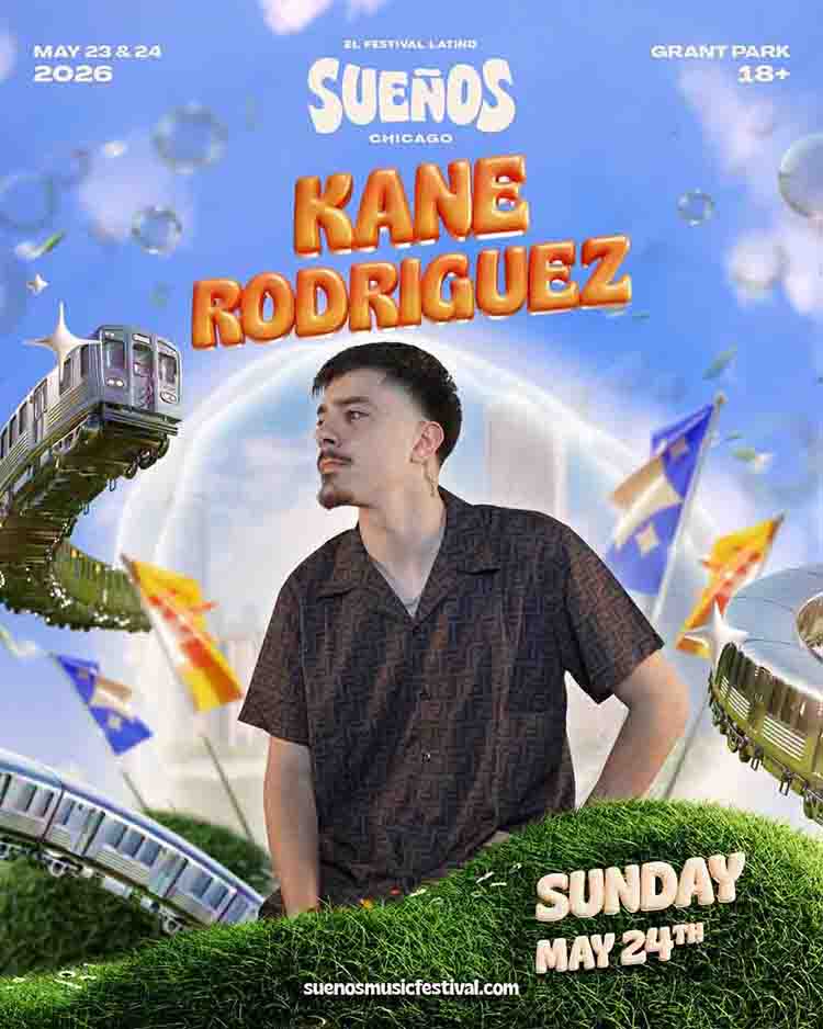 KANE RODRIGUEZ, UNO DE LOS EXPONENTES EN ASCENSO MÁS IMPORTANTES DE LA NUEVA MÚSICA MEXICANA LLEGA A SUEÑOS, UNO DE LOS FESTIVALES MÁS IMPORTANTES DE LA MÚSICA LATINA