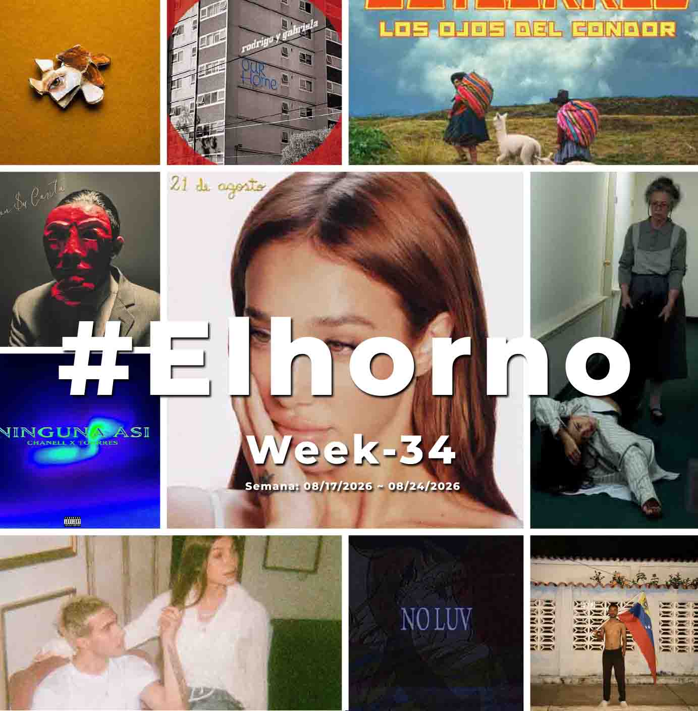 Top 10 de canciones esta semana – [El Horno – Week 34]