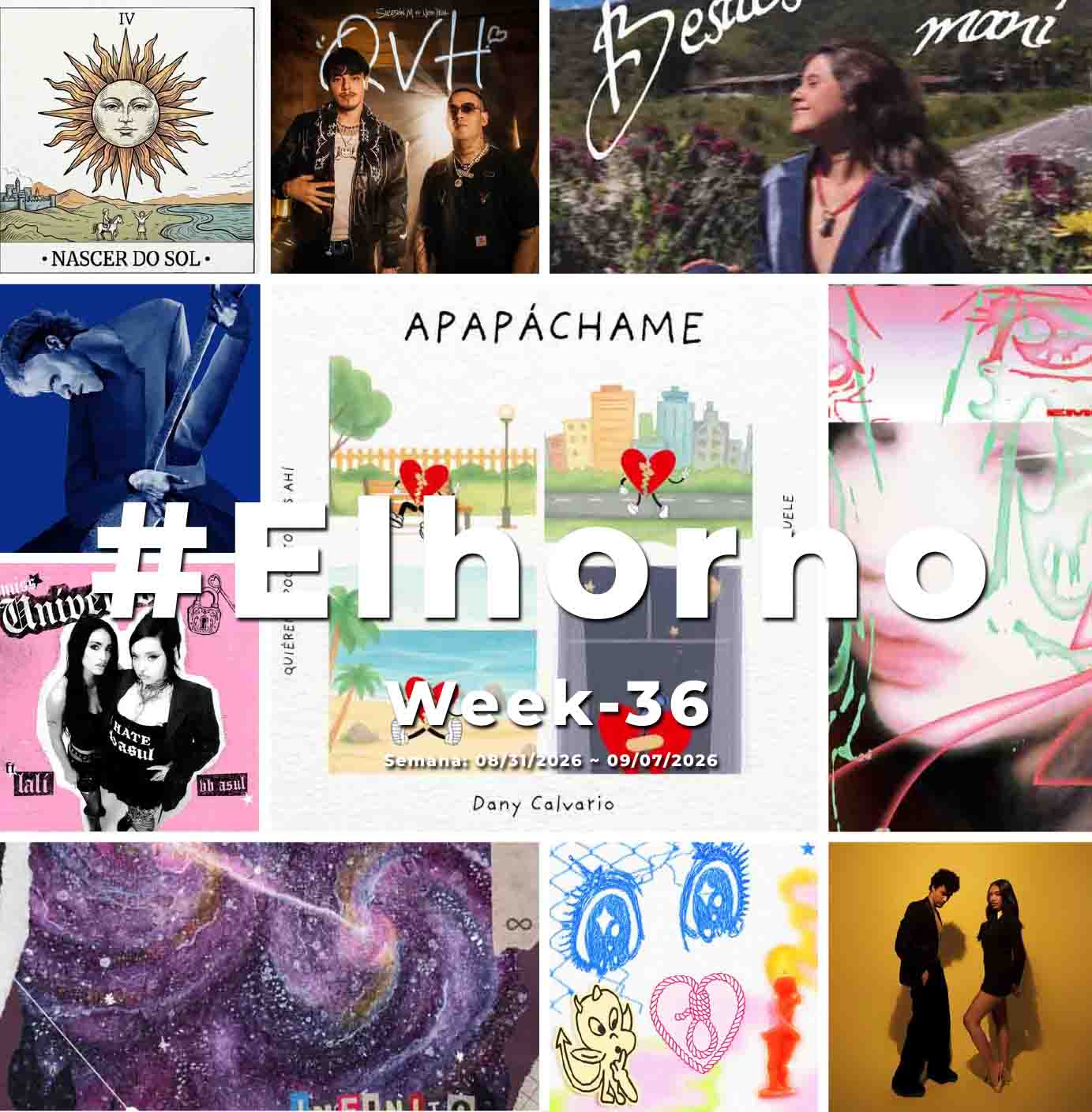 Top 10 de canciones esta semana – [El Horno – Week 36]